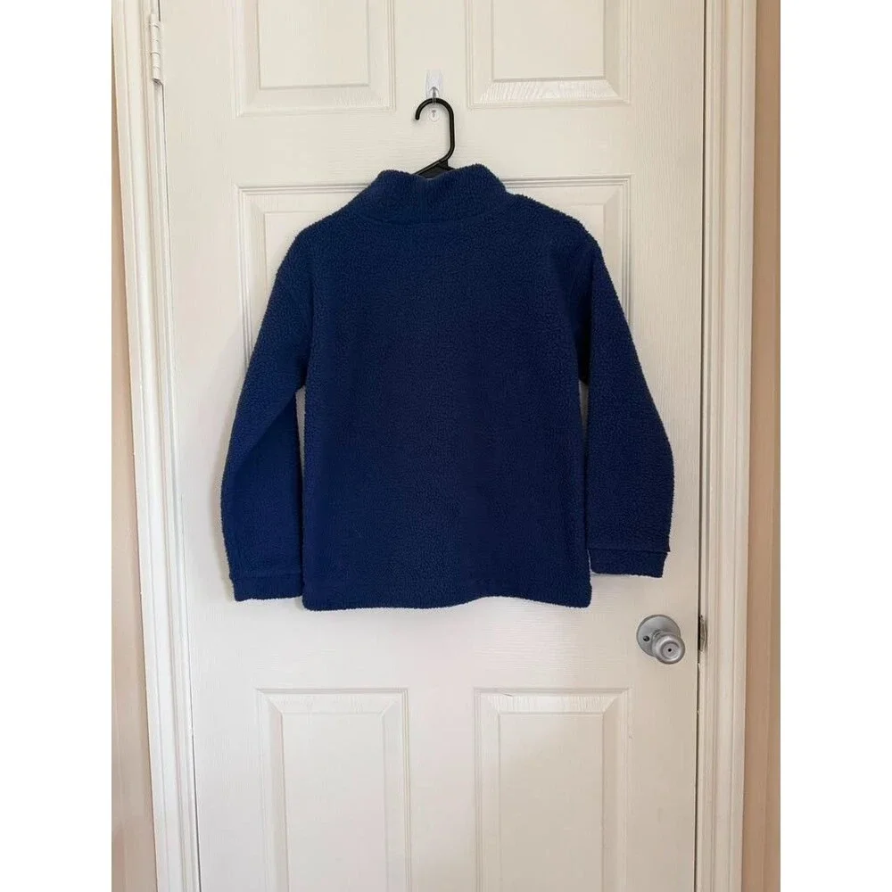 Vineyard Vines Boys XL 16 Fleece Pullover Navy Blue Warm Sweater